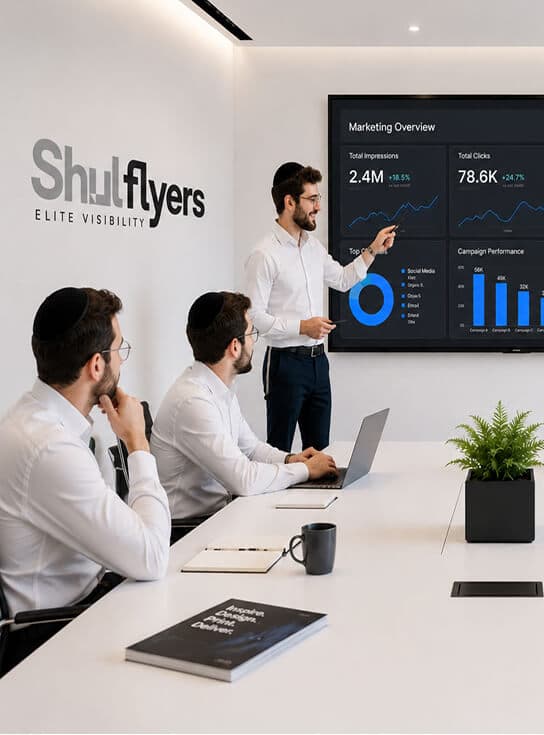 ShulFlyers team planning a campaign